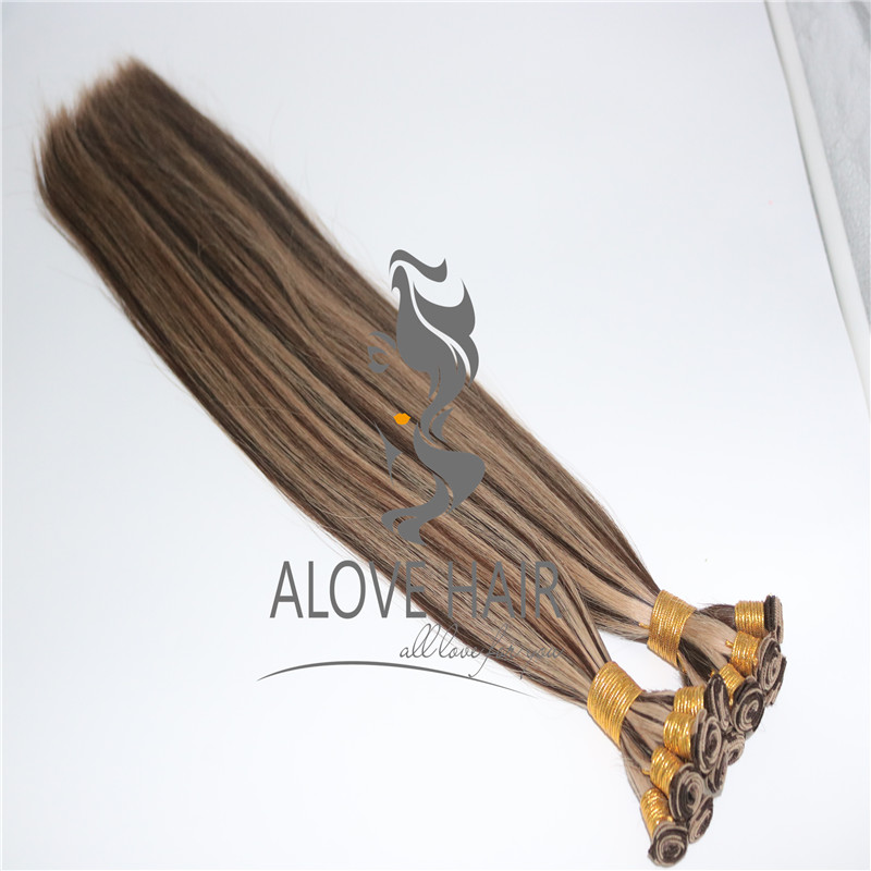 China best hand tied weft hair extensions factory 